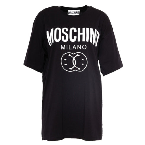 Moschino Double Smiley Black Oversize T-Shirt 222EA070195412 2555